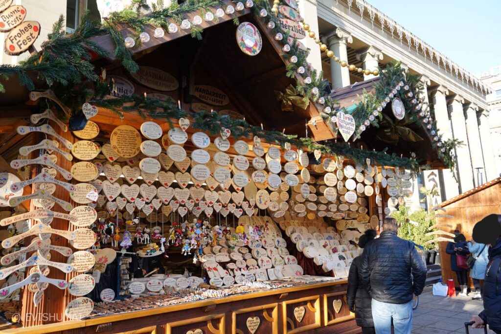 シュツットガルトのクリスマスマーケットのお店