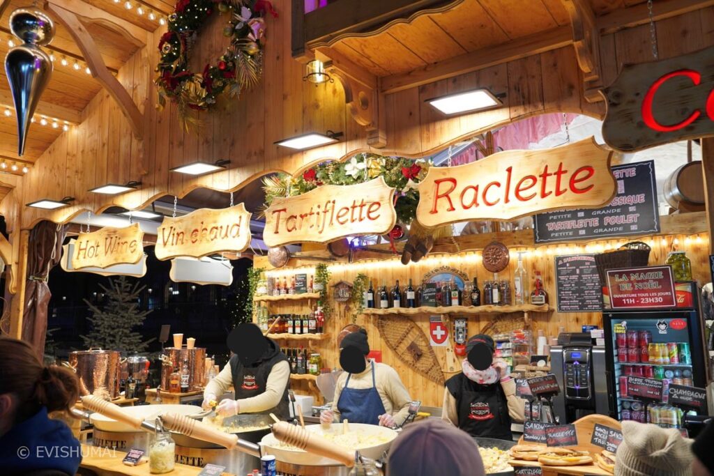 パリのクリスマスマーケットのお店