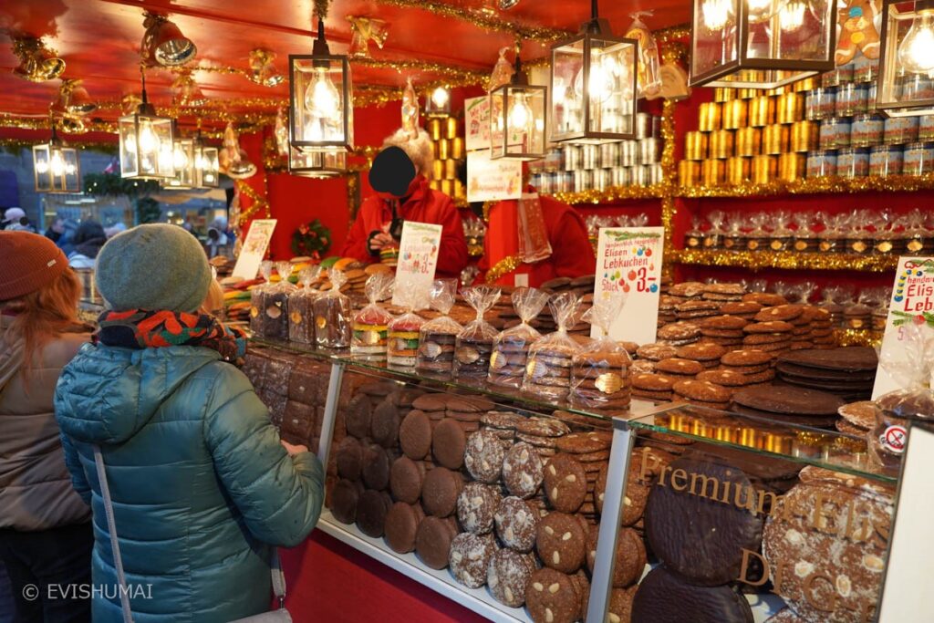 ニュルンベルクのクリスマスマーケットのクッキー